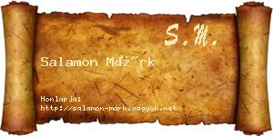 Salamon Márk névjegykártya